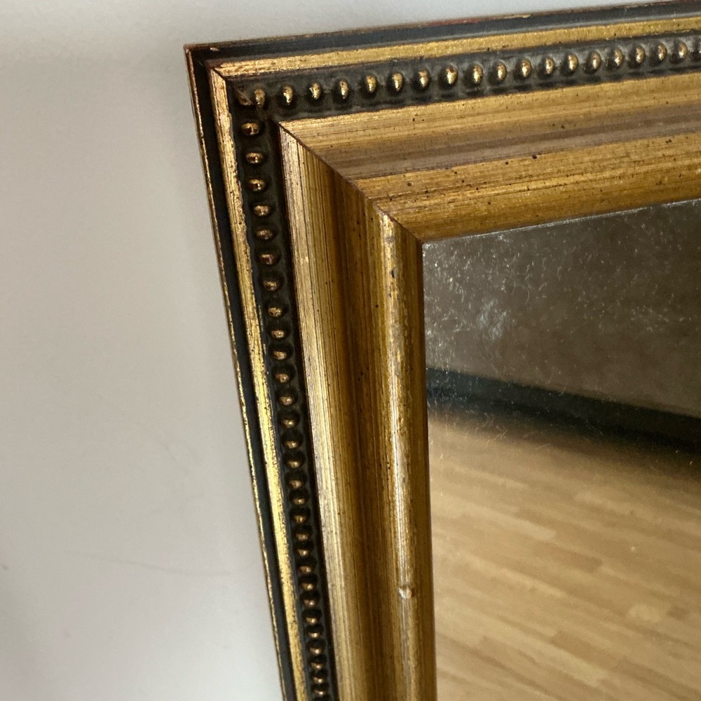 Vintage gold ornate framed mirror 24x9” - Picture 4 of 9